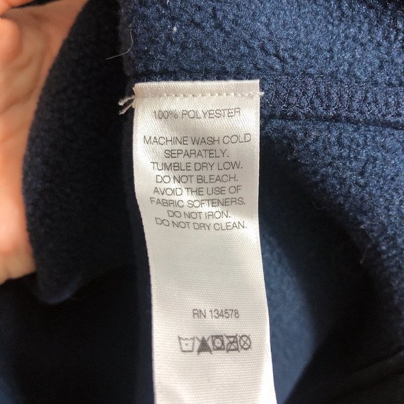 Vineyard Vines Navy Full Zip Sleeveless Fleece Vest Medium - Picture 9 of 9